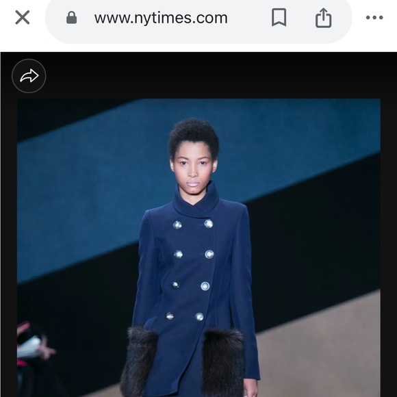 Derek Lam 2016 Fall RTW Collection Double Breasted Jacket with Fur Pockets sz 4 - Picture 14 of 14